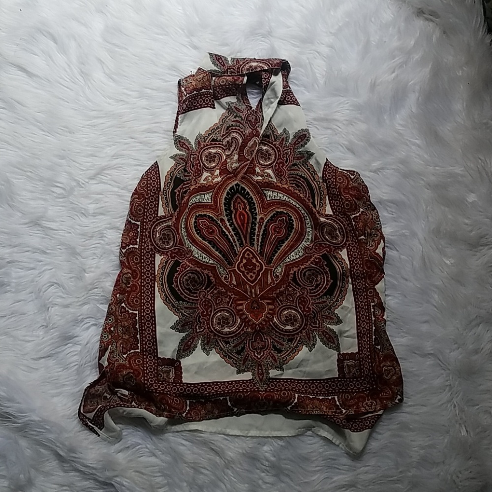 60s/70s looking Missguided scarf top